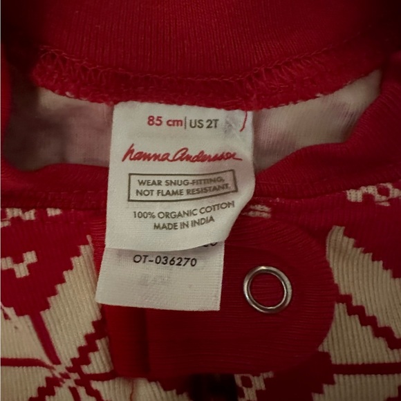 ❤️ NWT 100% ORGANIC COTTON PAJAMAS. SIZE 2 T. HANNA ANDERSSON. - Picture 3 of 4